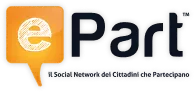 Logo di ePart, piattaforma innovativa per il governo partecipato.