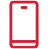 Icona di un cellulare che rappresenta lo sviluppo mobile.