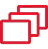 Icona di 3 schede del browser che rappresenta lo sviluppo front-end.